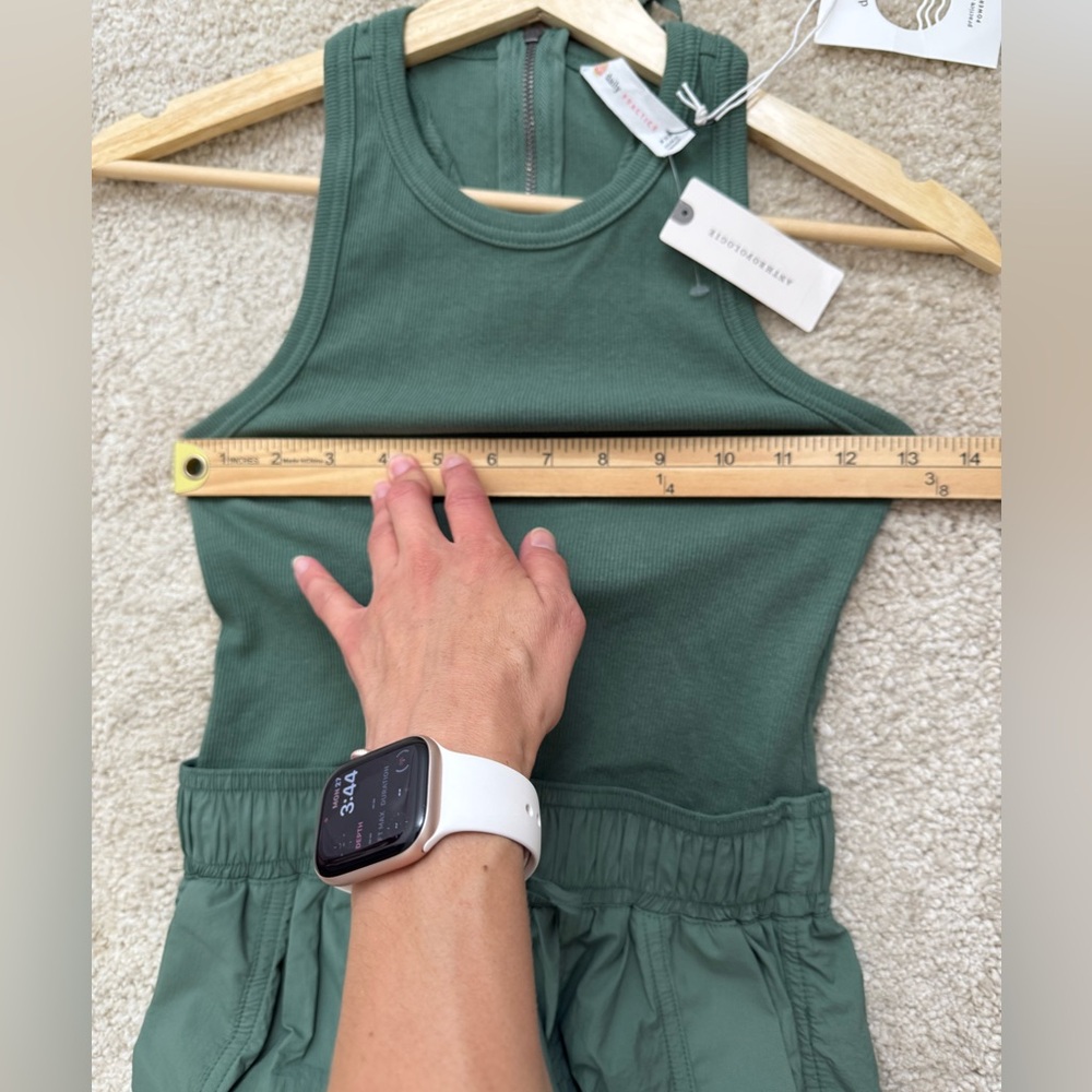 Anthropologie Olive Green Utility Jumpsuit - Picture 4 of 16